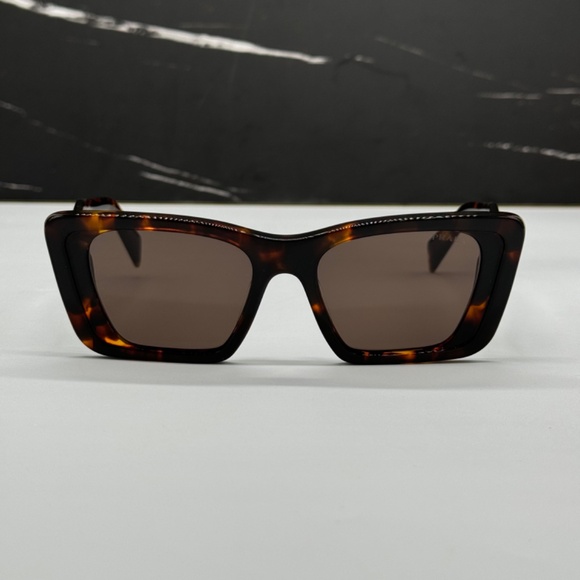 NEW PR 08YS 01V8C1 PRADA BROWN BUTTERFLY SPR 08Y 01V8C1 WOMEN SUNGLASSES - Picture 5 of 12